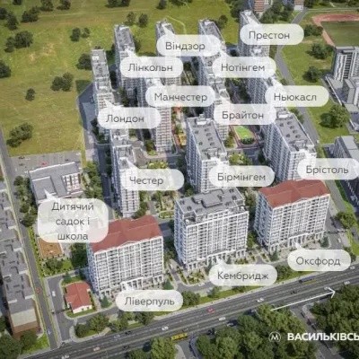 Buy apartment - Kyiv, Maksymovycha Mykhaila (Trutenka Onufriya) street24, ZhK Nova Angliya. Sale of real estate - Golosiivskyi area, secondary market and new building cheap, price up to 67000$, announcement no.1995087 фото 2